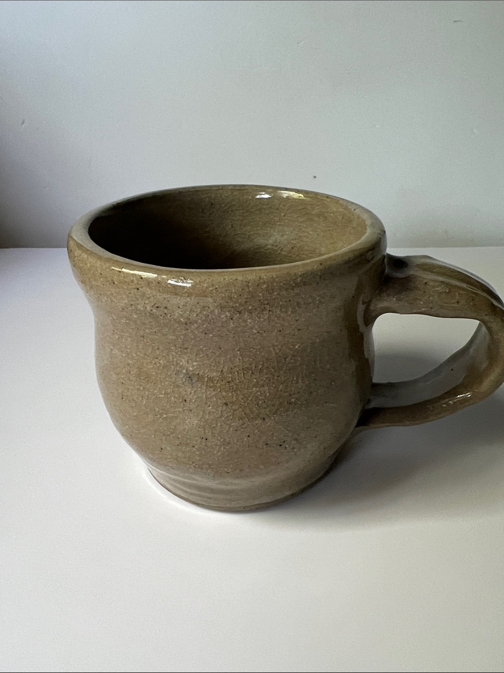 Hand Crafted Olive Tan Ceramic Mug